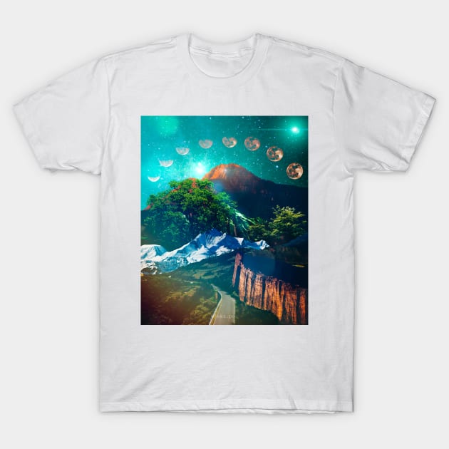 Dreamy View T-Shirt by Yokipon Art